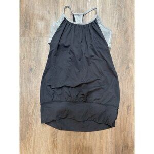 Lululemon No Limits Tank Black / Tonka Stripe Cashew / Heathered Black